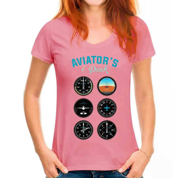 Aviator Six Pack T-shirt For Men Women Plus Size 5XL 6XL Team Tshirt