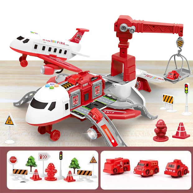 Large Musical Moving Toy Airliner