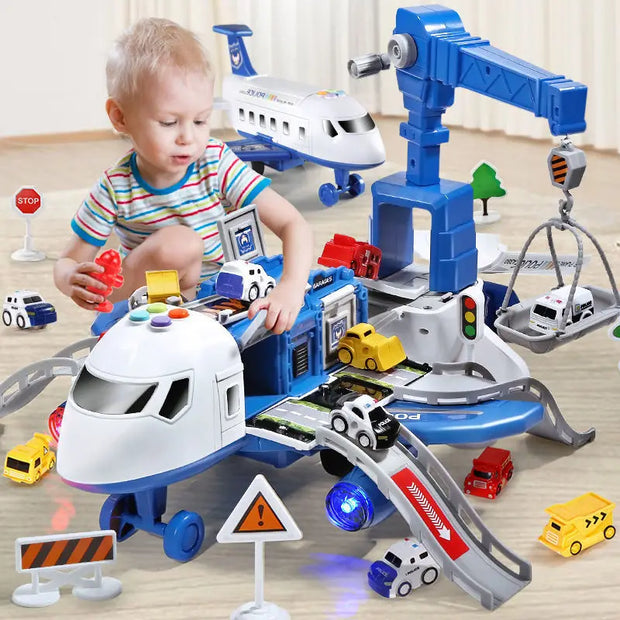 Large Musical Moving Toy Airliner