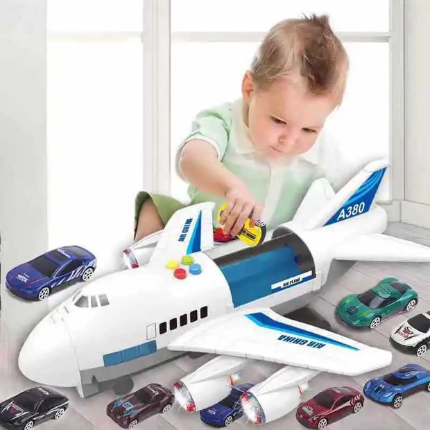 Convertible Music Track Airplane Toy For Kids