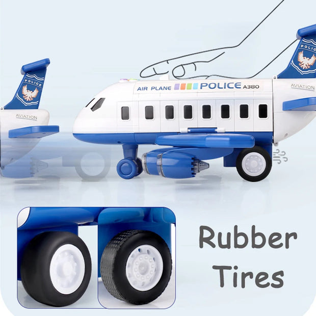 Aircraft Car Plane Model Toys Simulation Track  Container Transport Boy Airliner Toy Car for Kid Gift