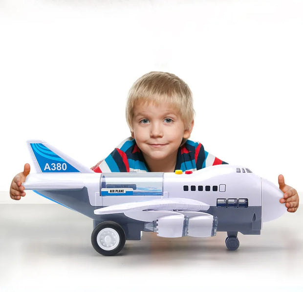 Convertible Music Track Airplane Toy For Kids