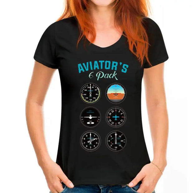 Aviator Six Pack T-shirt For Men Women Plus Size 5XL 6XL Team Tshirt