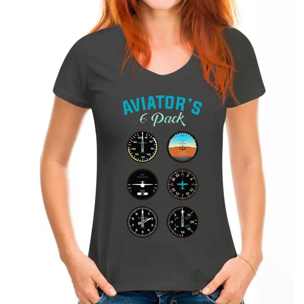 Aviator Six Pack T-shirt For Men Women Plus Size 5XL 6XL Team Tshirt