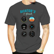 Aviator Six Pack T-shirt For Men Women Plus Size 5XL 6XL Team Tshirt