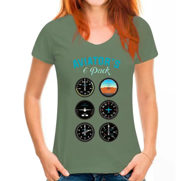 Aviator Six Pack T-shirt For Men Women Plus Size 5XL 6XL Team Tshirt