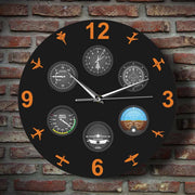 12 Inch Airplane Instrument Wall Clock