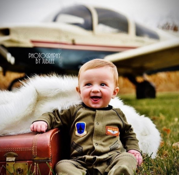 Flight Suit Baby Crawler Pilot Costume