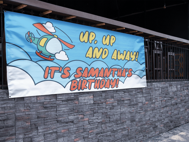 Up, Up And Away Birthday Banner
