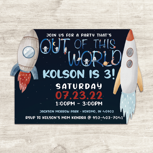 Out of This World Birthday Invitation