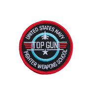 Top Gun Fighter Weapons Round Embroidered Patch