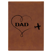 Heart Dad Leatherette Journal