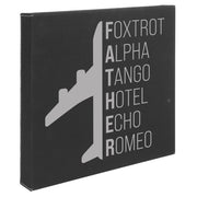 Phonetic Father Leatherette Wall Decor - 10x10 or 14x14