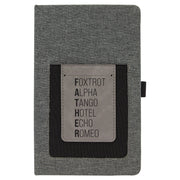 Phonetic Father Leatherette Journal with Cell/Card Slot