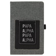 Phonetic Papa Leatherette Journal with Cell/Card Slot