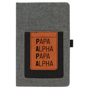 Phonetic Papa Leatherette Journal with Cell/Card Slot