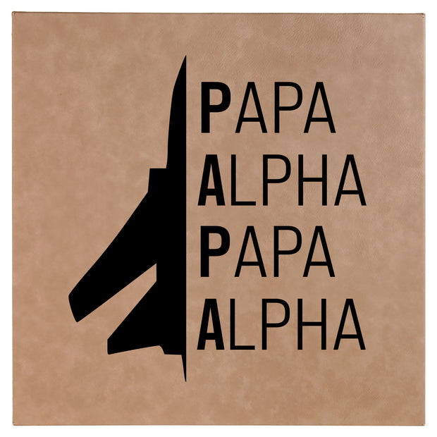 Phonetic Papa Leatherette Wall Decor - 10x10 or 14x14