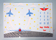 Fighter Jet Milestone Blanket