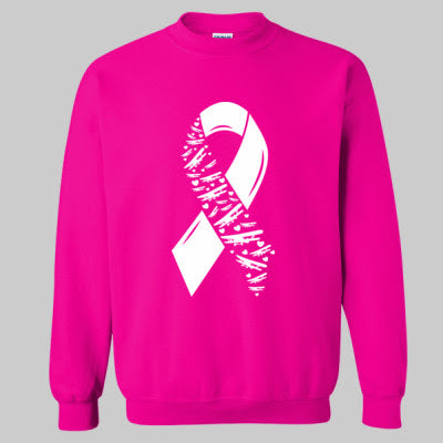 Breast Cancer Awareness Airplane Ribbon Sweatshirt