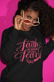 Breast Cancer Awareness Faith Over Fear Sweatshirt